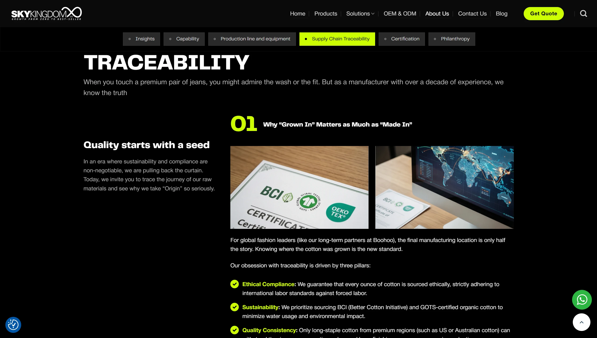 screenshot of the redesigned sky kingdom website (12)