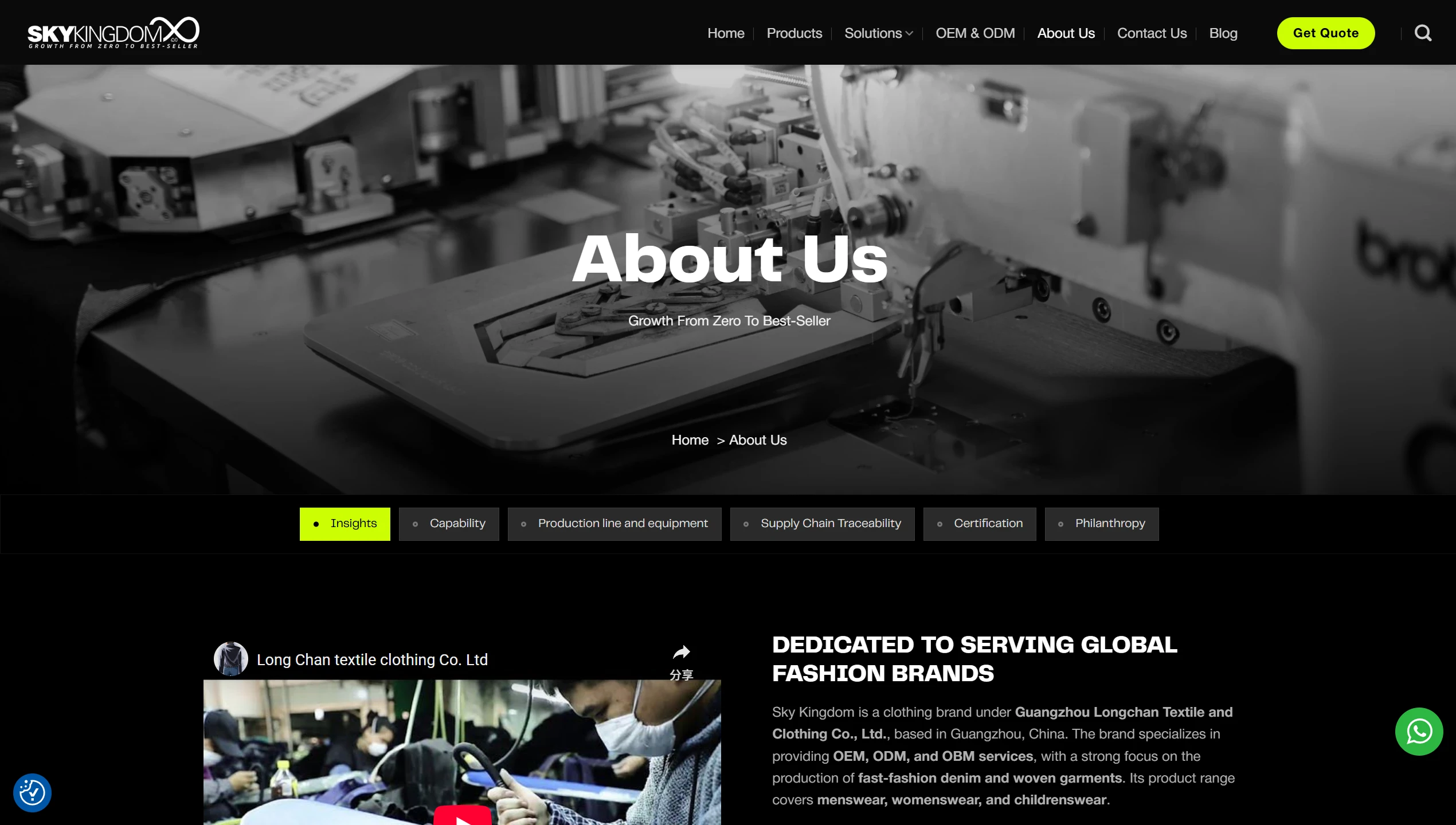 screenshot of the redesigned sky kingdom website (9)