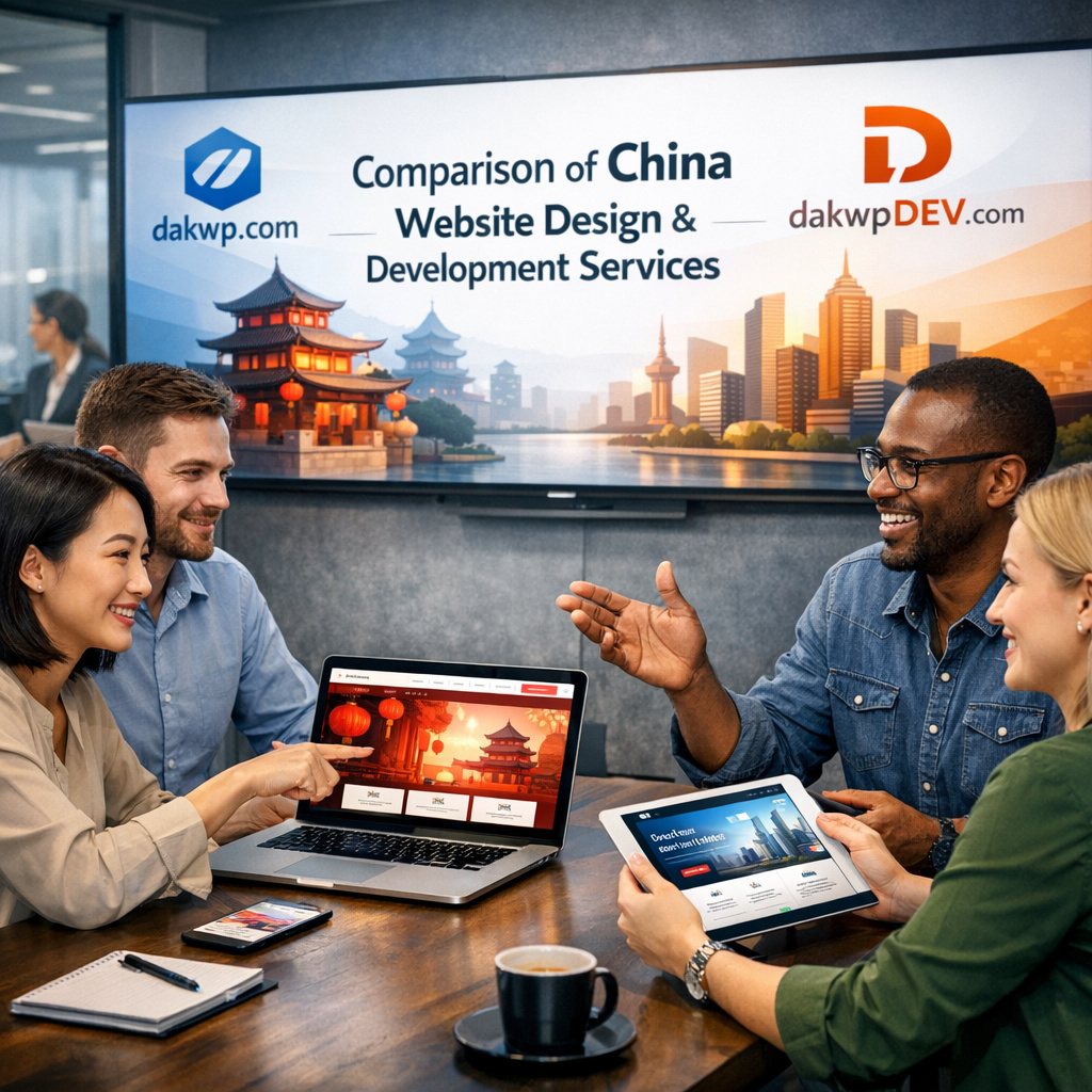 china website design & development comparison hero image